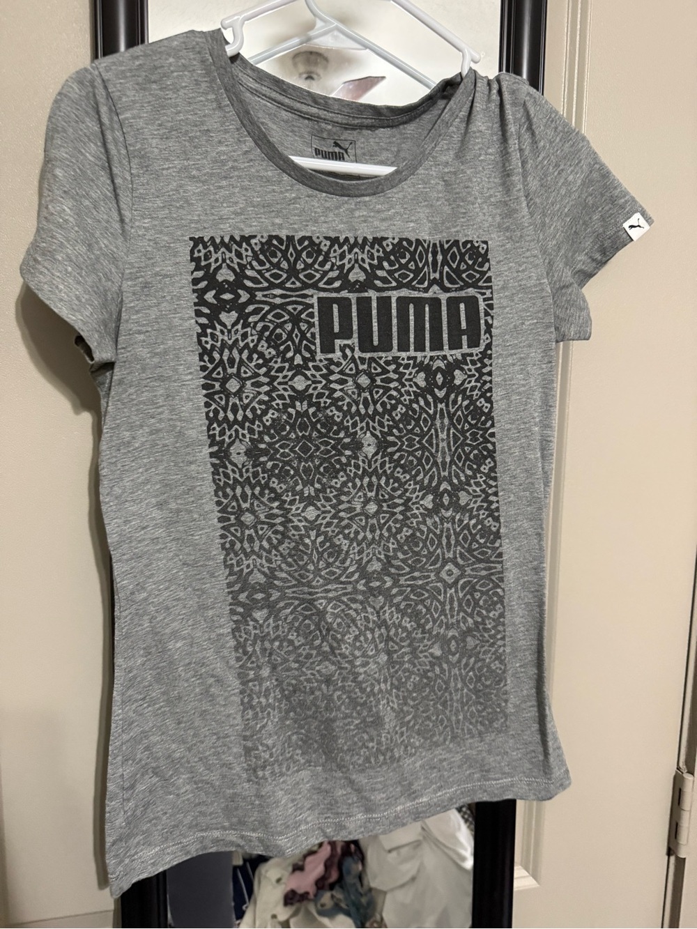 Puma Gray Short Sleeve Graphic Tee